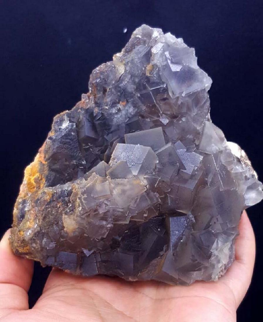 799 gram beautiful purpulish blue color fluorite (1 of 2)