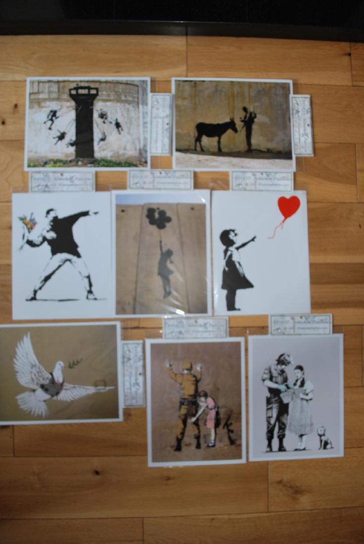 Eight Banksy Shop Prints (1 of 6)