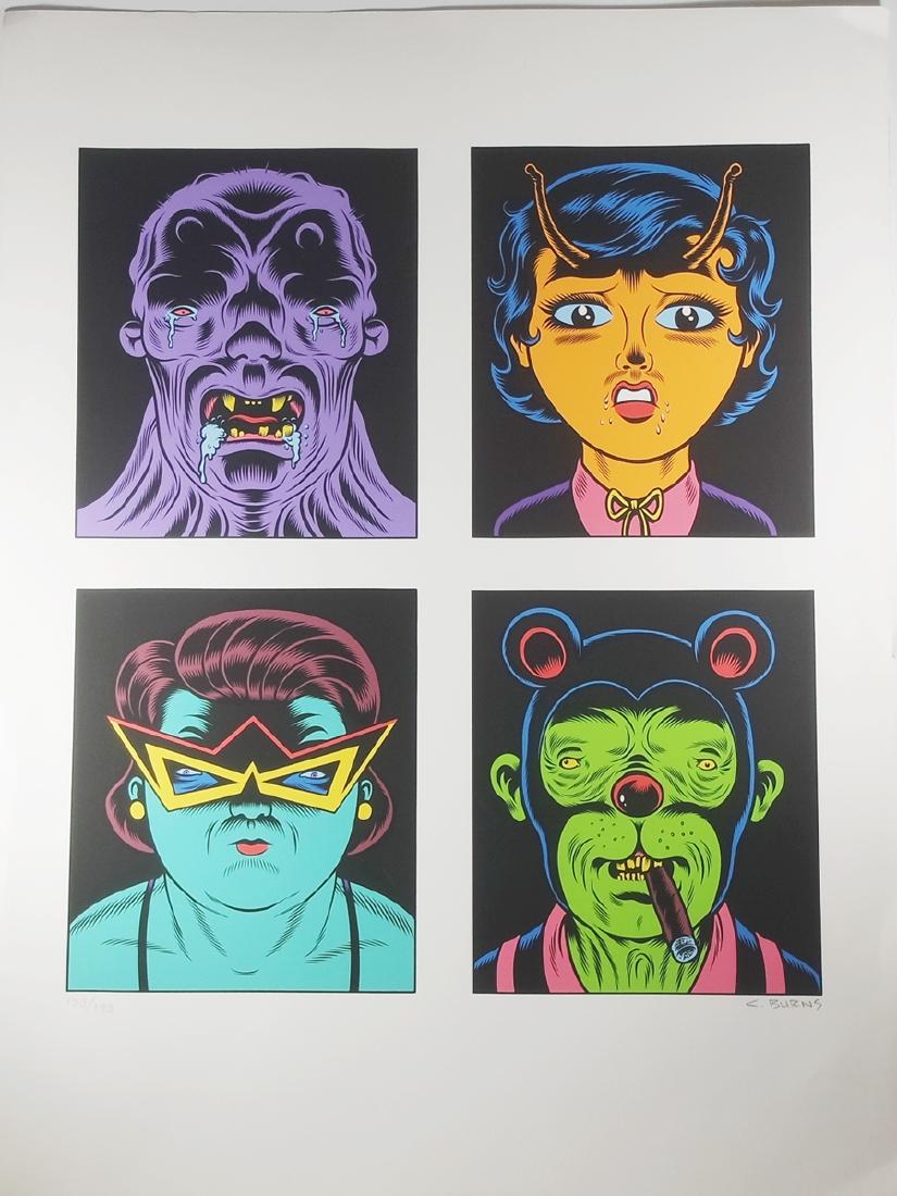 Charles Burns Limited Ed 4 Panel Signed Screenprint (1 of 1)