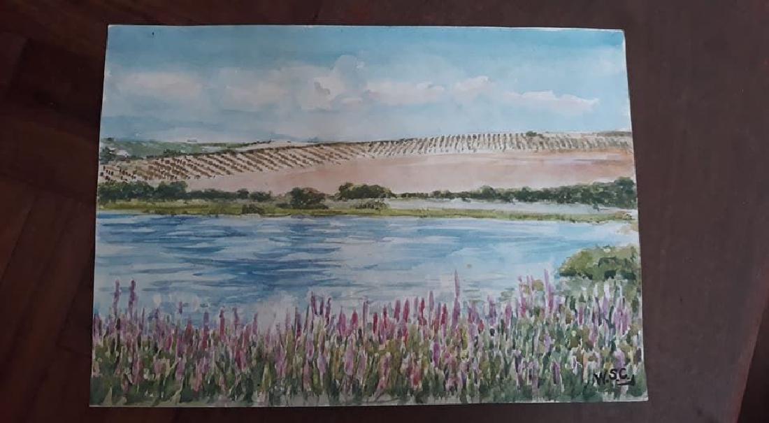 Winston Churchill Signed Watercolor (1 of 2)