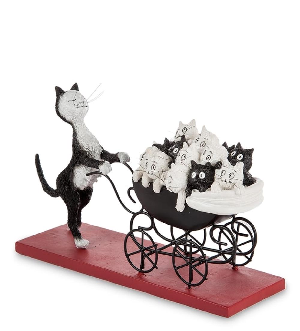 After Albert Dubout: Le Landeau - Cats Statue (1 of 5)
