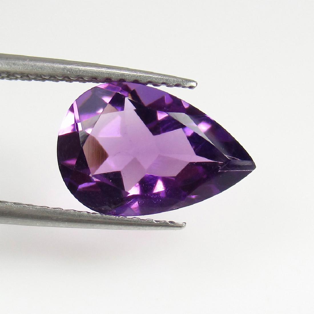 2.75 Ctw Natural Loose Amethyst Pear cut (1 of 2)