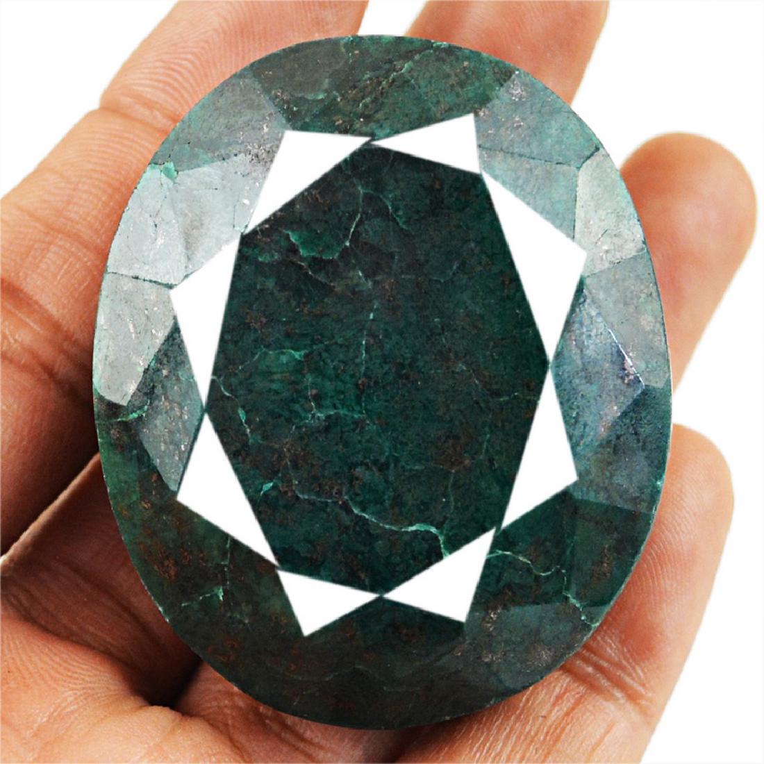Huge Green Emerald Oval Shape Gemstone (1 of 1)