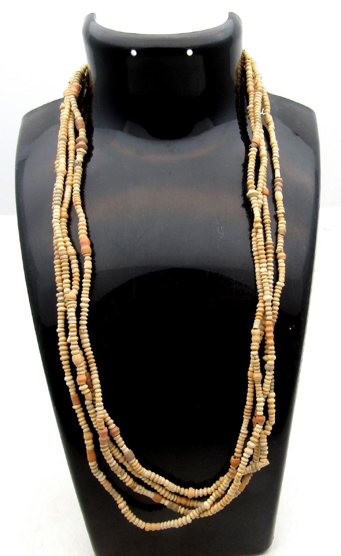 Ancient Egyptian Ceramic Beaded Necklace (1 of 3)
