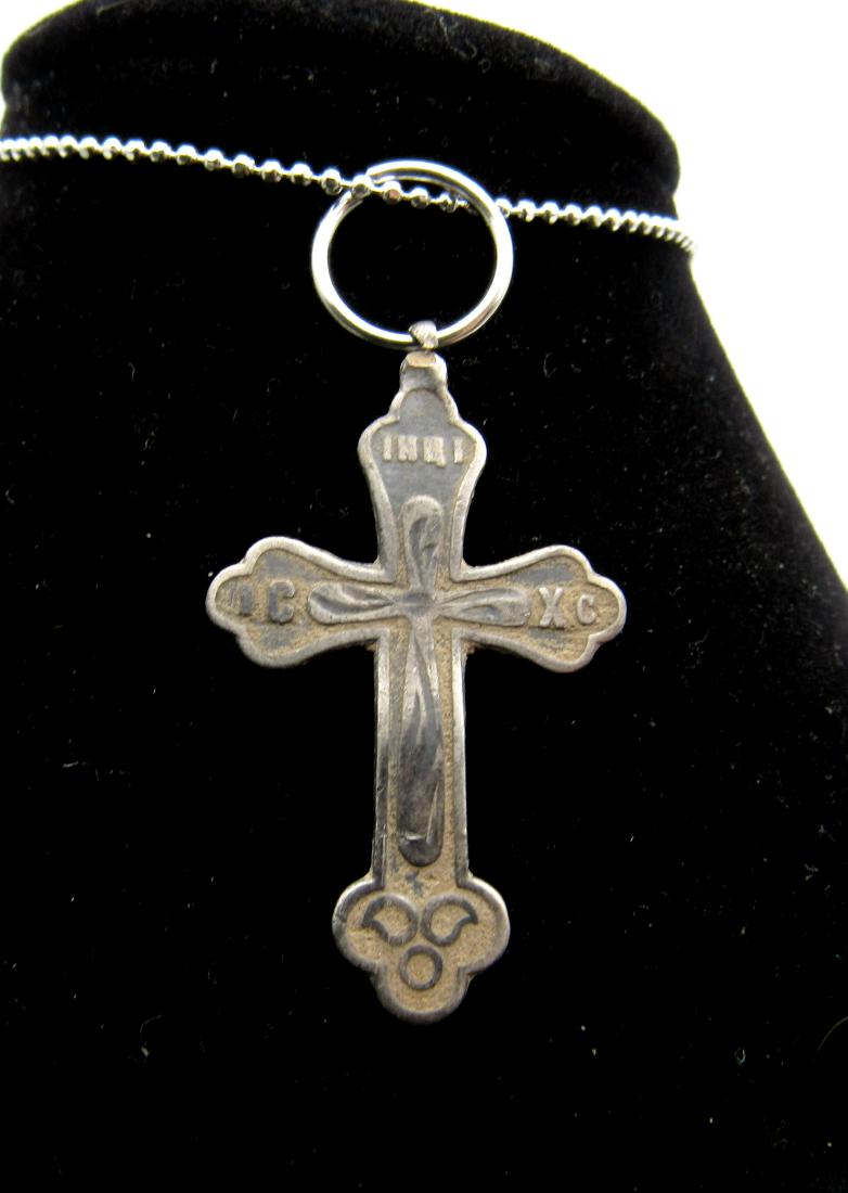 Post Medieval Silver Cross Pendant (1 of 2)