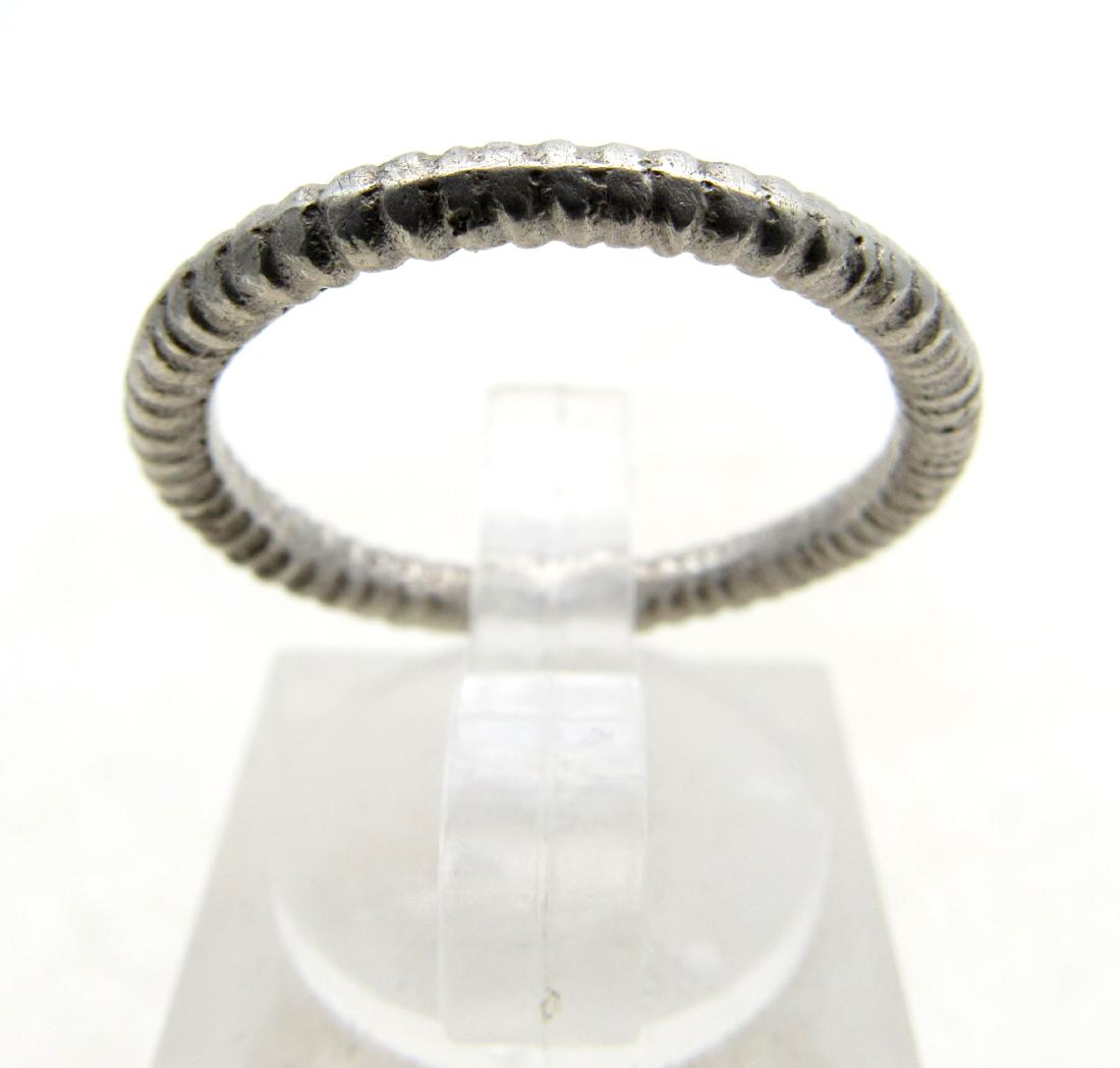 Medieval Viking Era Silver Twisted Ring (1 of 3)