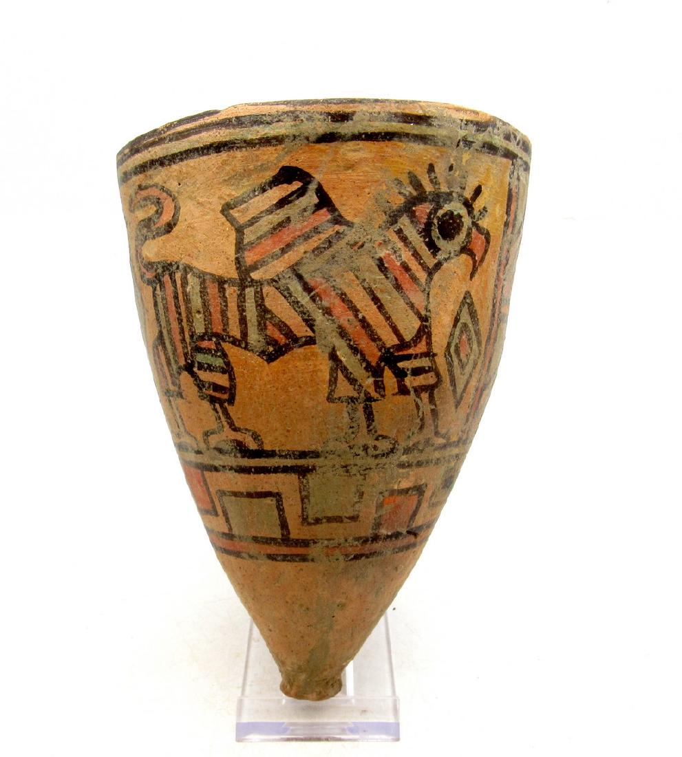 Ancient Indus Valley Terracotta Cup with Griffin & Bull (1 of 4)