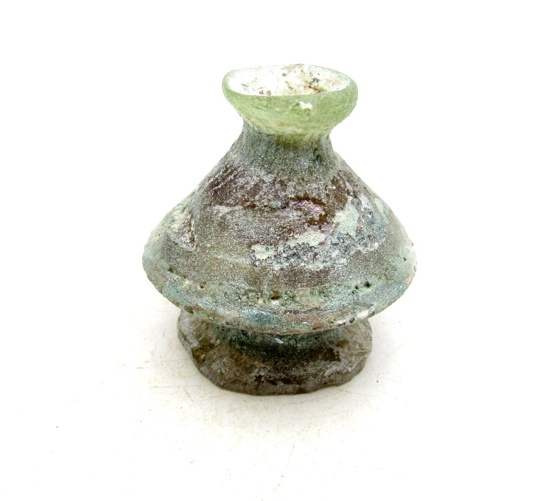 Ancient Roman Glass Flask -re (1 of 2)