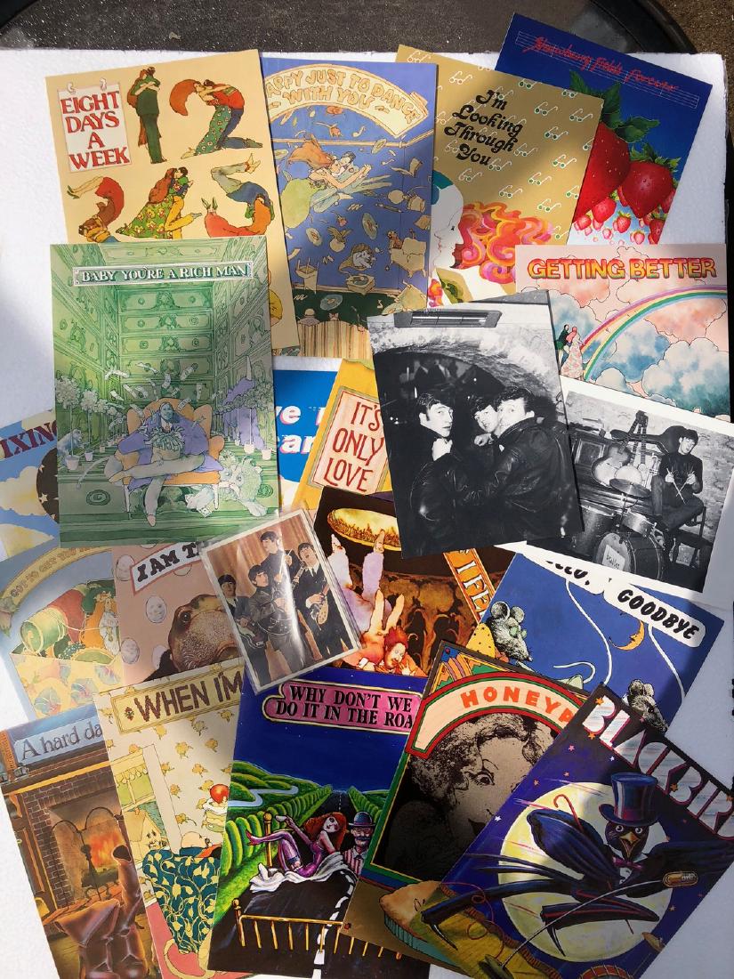 COLLECTION OF VINTAGE BEATLES GREETING CARDS (1 of 1)