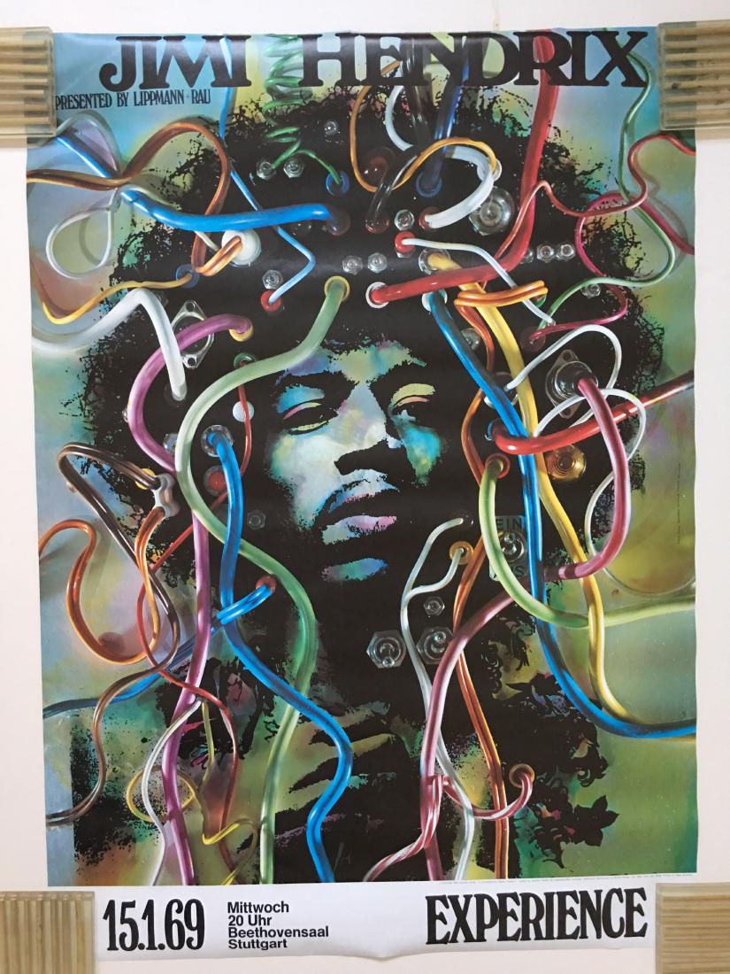 RARE - WIRED !!! JIMI HENDRIX POSTER !  NEVER UNROLLED (1 of 1)