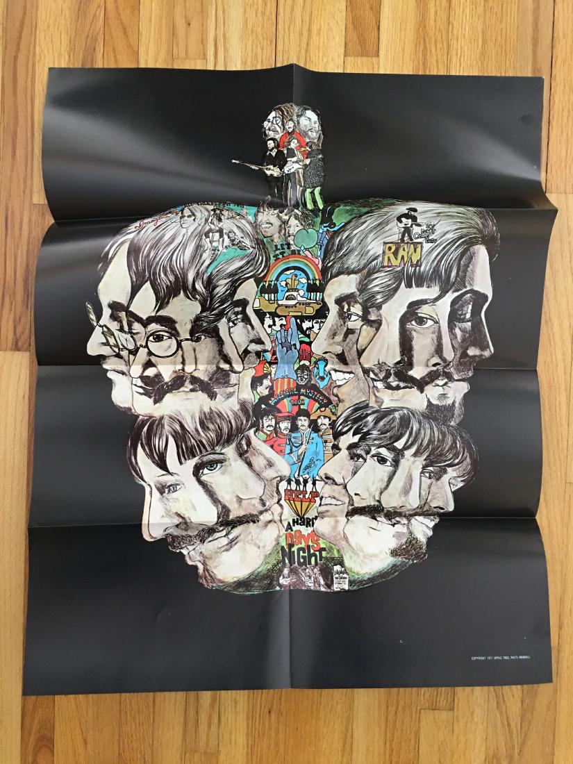 BEATLES FAN CLUB RARE POSTER (1 of 1)
