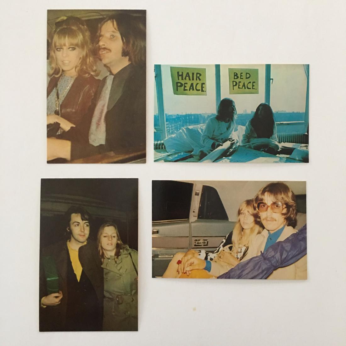 SET OF 4 BEATLES VINTAGE POST CARDS (1 of 2)