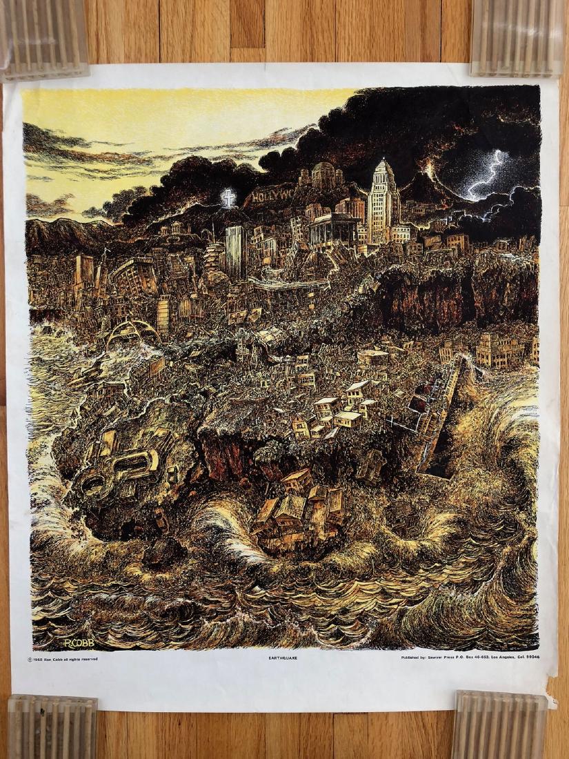 EARTHQUAKE POSTER - 1968 RON COBB (1 of 1)