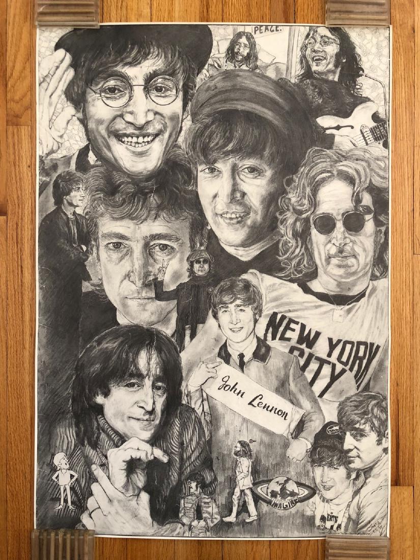 JOHN LENNON FACES OF JOHN POSTER: JOHN LENNON FACES OF JOHN POSTER. 1988 - SARA GAUTHIER. SARAART. Please note that this lot has a confidential reserve. When you leave a bid in advance of the auction, submit your maximum. The bidder w