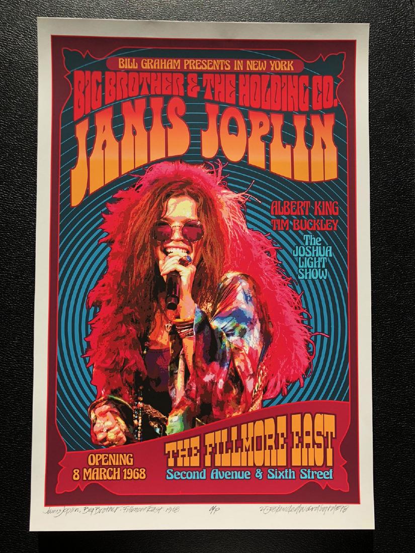 DAVID BYRD - Janis Joplin with Big Brother - Signed (1 of 1)