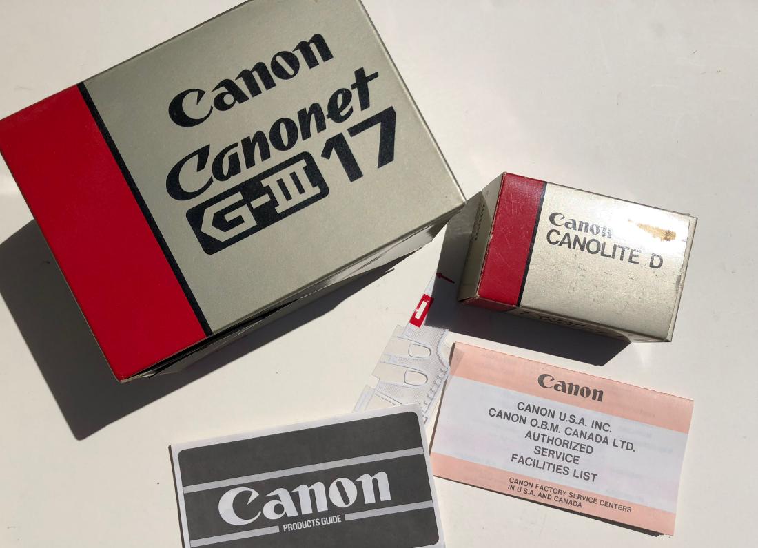 CANON Canonet G-III QL17 - BOX & FLASH - MIKE BARICH (1 of 4)