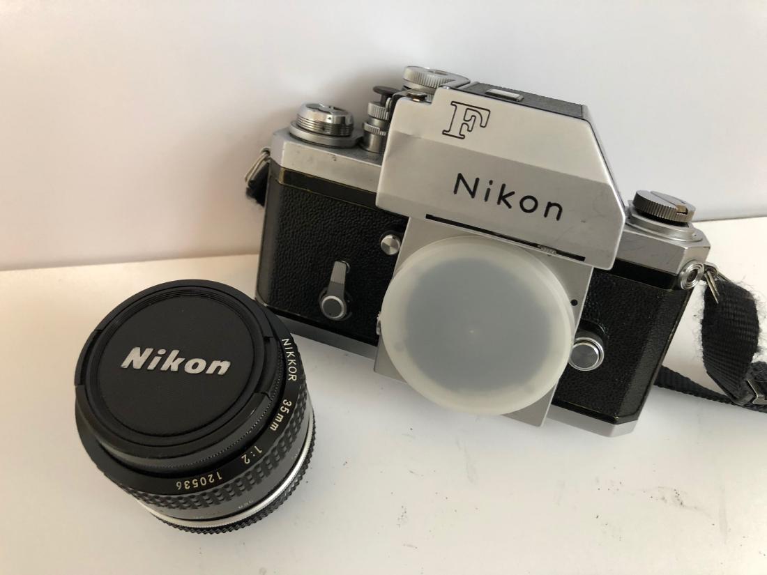 NIKON F CAMERA /w NIKON NIKKOR 35mm LENS - MIKE BARICH (1 of 3)