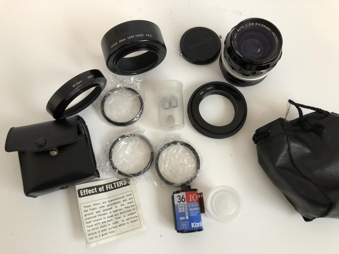 NIKON NIKOR 24mm LENS and ACCESSORIES - MIKE BARICH (1 of 2)