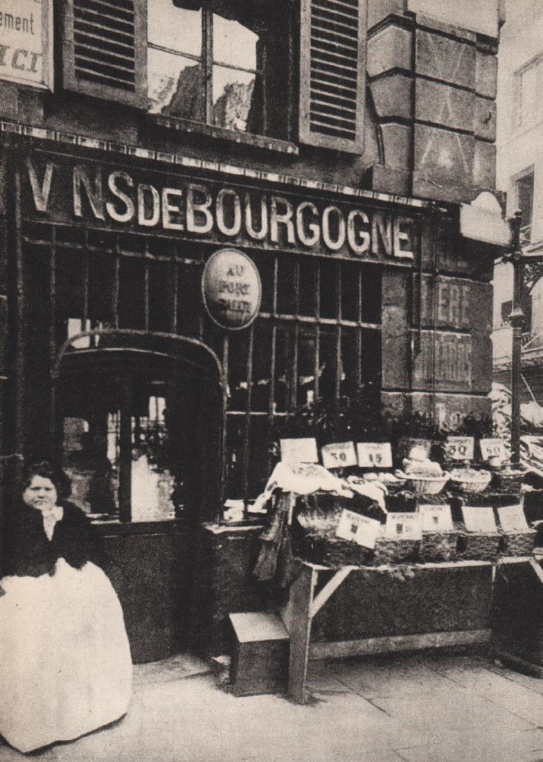 EUGENE ATGET - Vins de Bourgogne: Artist: EUGENE ATGET Print Title: Vins de Bourgogne Medium: Sheet-Fed Gravure Printed in 1964 Printed in Czechoslovakia Image Size: 5.5 x 7 inches Jean-Eugène-Auguste Atget (1857-1927) was a pioneer