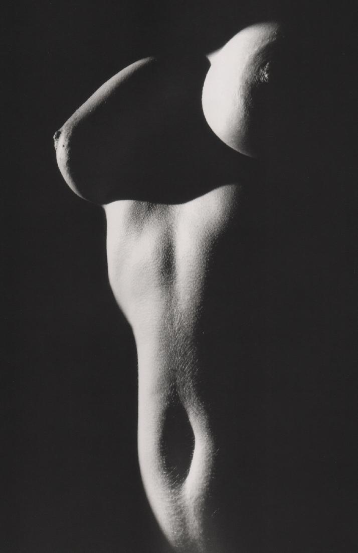 LUCIEN CLERGUE - Statue, Lourmarin, 1998: Artist: LUCIEN CLERGUE Print Title: Statue, Lourmarin, 1998 Medium: Photo-lithograph Printing Date: 1999 Printed in Germany Image Size: 8 X 12 inches Lucien Clergue (1934-2014) was a French photograph