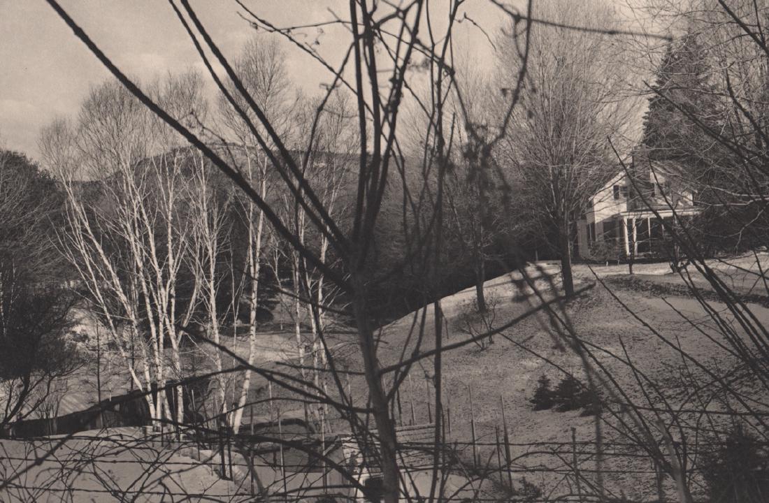 LEE FRIEDLANDER - Hudson Valley, NY 1976: Artist: LEE FRIEDLANDER Print Title: Hudson Valley, NY 1976 Medium: Photo-engraving on heavy matte art paper Printing Date: 1981 Printed in the USA Image Size: 11 X 7.5 inches Lee Friedlander (born Ju