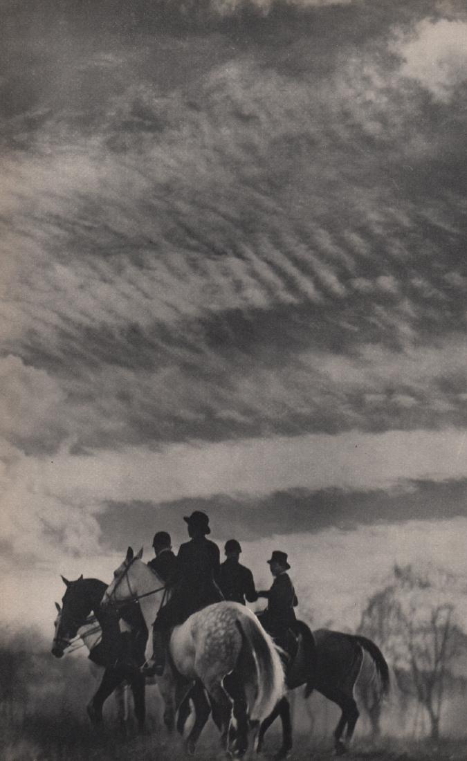 EWALD HOINKIS - The Hunt: Artist: EWALD HOINKIS Print Title: The Hunt Medium: Sheet-fed Gravure Printing Date: 1932 Printed in France Image size approx. 7.25 x 10.5 inches Ewald Hoinkis (1897-1960) was a German photographer .