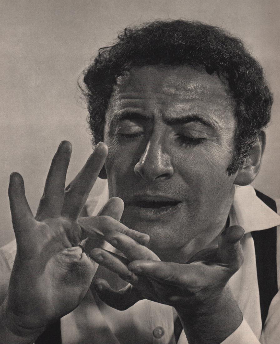 YOUSUF KARSH - Marcel Marceau: Artist: YOUSUF KARSH Print Title: Marcel Marceau Medium: Sheet-Fed Gravure Printed in 1967 Printed in Netherlands Image size approx. 9 X 11 inches Yousuf Karsh (1908-2002) was an Armenian-Canadian por