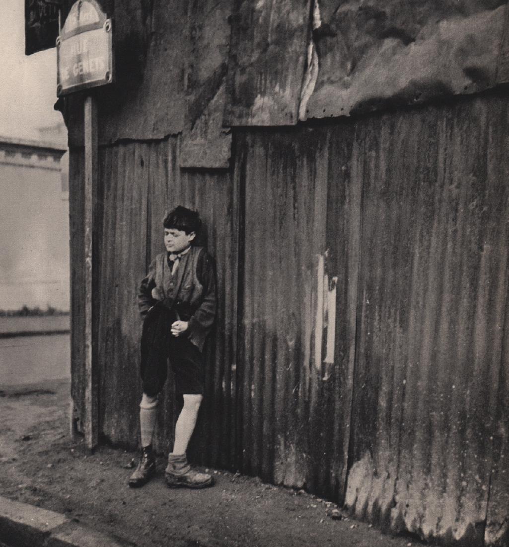DORA MAAR & KEFER - Bus Stop: Artist: DORA MAAR & KEFER Print Title: Bus Stop Medium: Sheet-fed Gravure Printing Date: 1934 Printed in France Image size approx. 7.5 x 8 inches Henriette Theodora Markovitch(1907-1997) pseudonym Dor