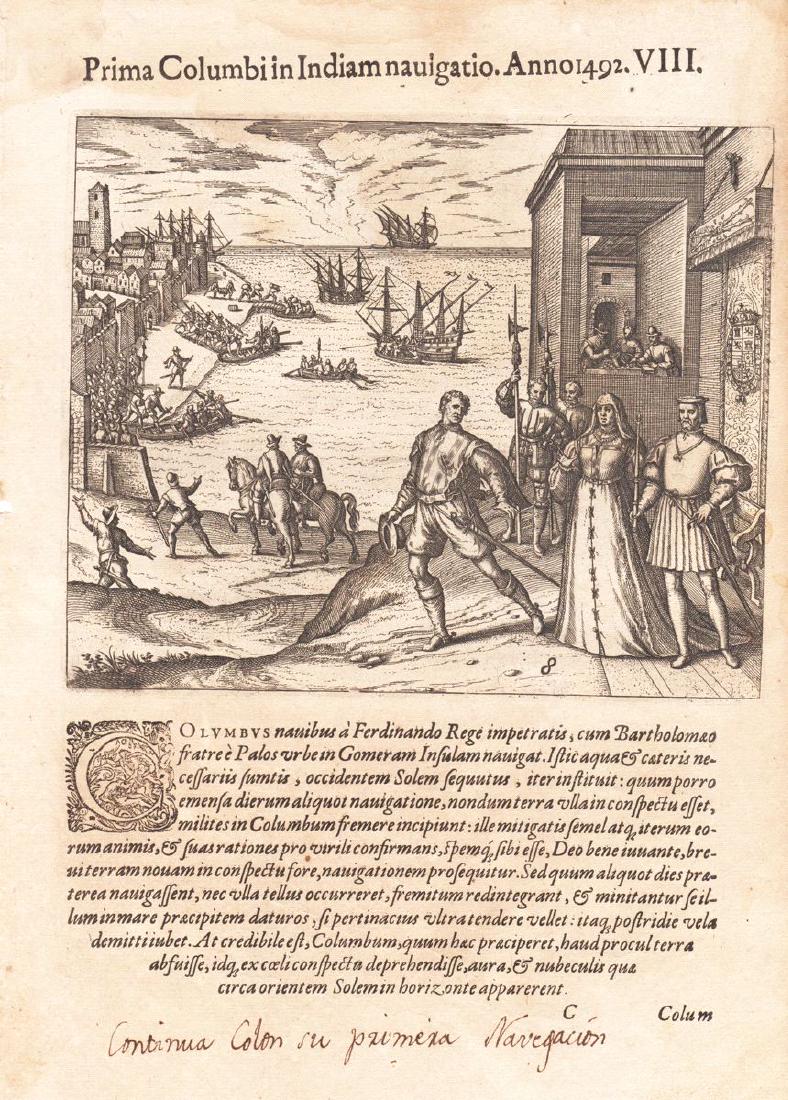 de Bry: Columbus Departs on his First New World Voyage (1 of 1)