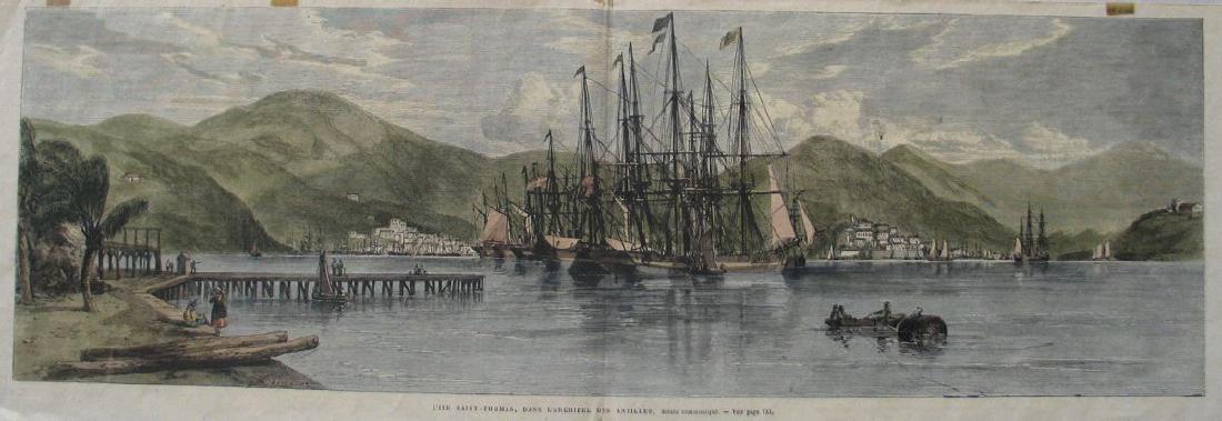 French Periodical View of Charlotte Amalie, St. Thomas (1 of 1)