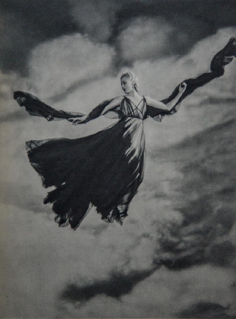 GEORGE HOYNINGEN-HUENE - Ginger Rogers, 1930: Artist: Hoyningen-Huene, George Title: Ginger Rogers, 1930 Medium: Sheet Fed Gravure, 1936, USA Dimensions: 7.25x9.75" Heat Wax Mounted on 12x16" Conservation Board George Hoyningen-Huene was an impor