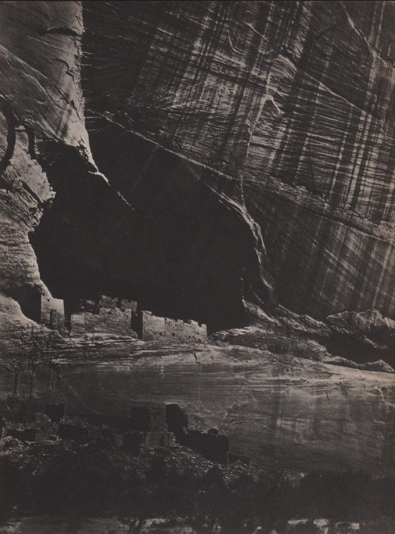 TIMOTHY O'SULLIVAN - Canon de Chelle: Title: Timothy O'Sullivan - Canon de Chelle Origin: USA Date: 1937 Materials: Duotone Photoengraving Size: 8.25x11" Duotone Photoengraving by Timothy O'Sullivan heat mounted on an archival board. Plea