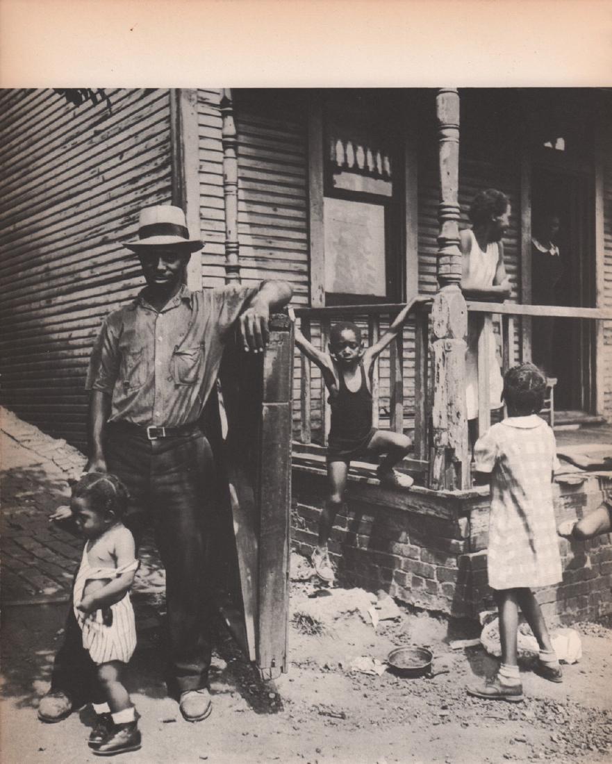 MARION POST - Family Life: Title: Marion Post - Family Life Origin: USA Date: 1937 Materials: Duotone Photoengraving Size: 8.25x9" Duotone Photoengraving by Marion Post heat mounted on an archival board. Please note that this l