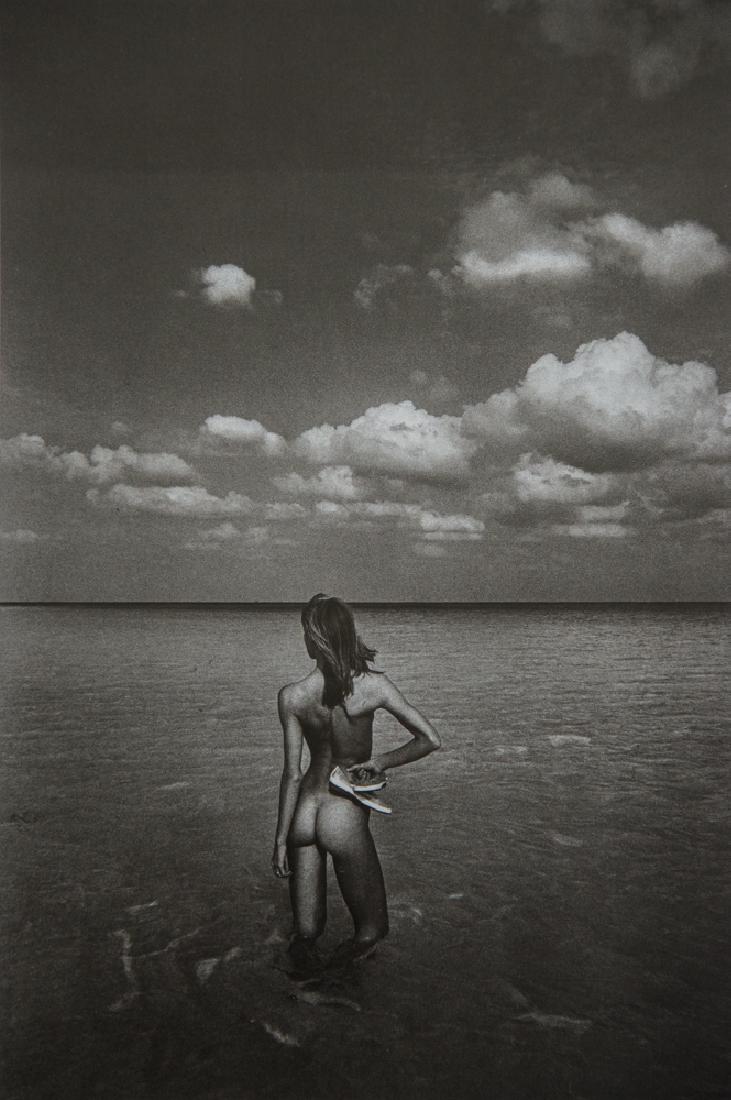 JEANLOUP SIEFF - Nude, Bahamas,1981: Artist: Sieff, Jeanloup Title: Nude, Bahamas,1981 Medium: Photo Litho, 1990, France Dimensions: 7.35x11" Heat Wax Mounted on 12x16" Conservation Board Jeanloup Sieff (1933-2000) was a French photograp