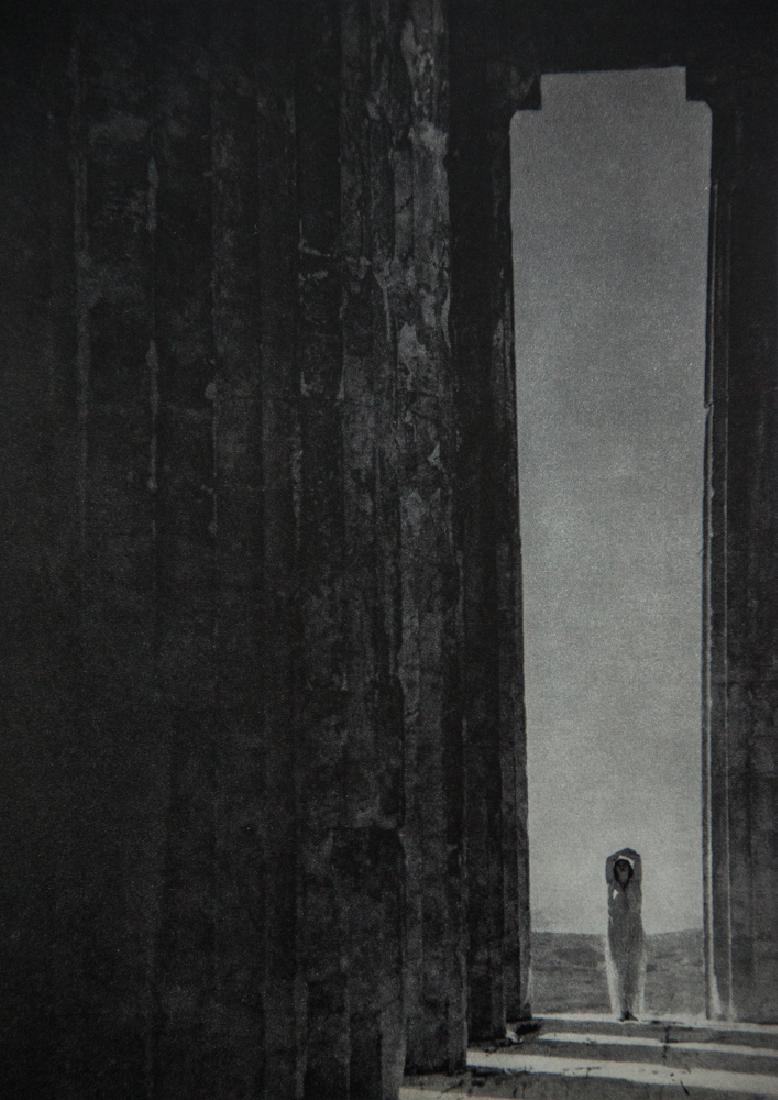 EDWARD STEICHEN - Isadora Duncan in the Parthenon: Artist: Steichen, Edward Title: Isadora Duncan in the Parthenon, Athens, 1921 Medium: Sheet Fed Gravure, 1963, Switzerland Dimensions: 8x11" Heat Wax Mounted on 12x16" Conservation Board Edward Steich