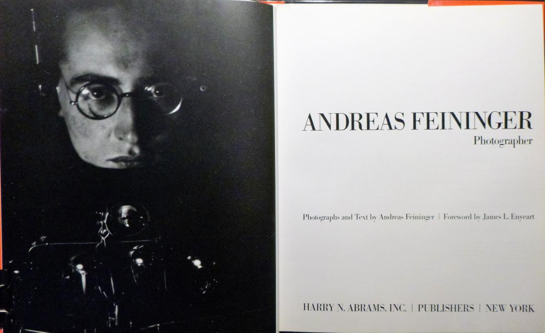 Andreas Feininger, Photographer: Andreas Feininger, Photographer 1986, Harry Abrams NY first edition artist's book Large Abrams edition with Feininger's early work in Europe and a lot more of his exquisite nature photography, particu