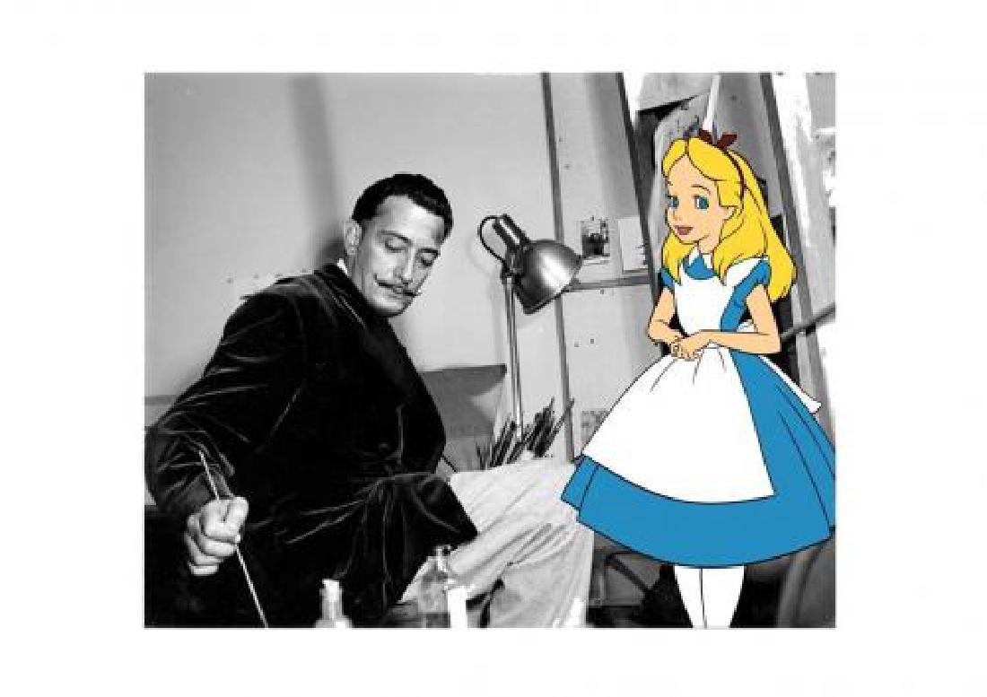 Dali paint Alice RAW: Title: Dali paint Alice Maker: RAW (American) Year: 2015 Materials: Fine art 300 gsm paper. Size: 32x45 cm. Screenprint. Hand signed by the Artist. Edition: 4/100. Comes with COA. Please note that thi