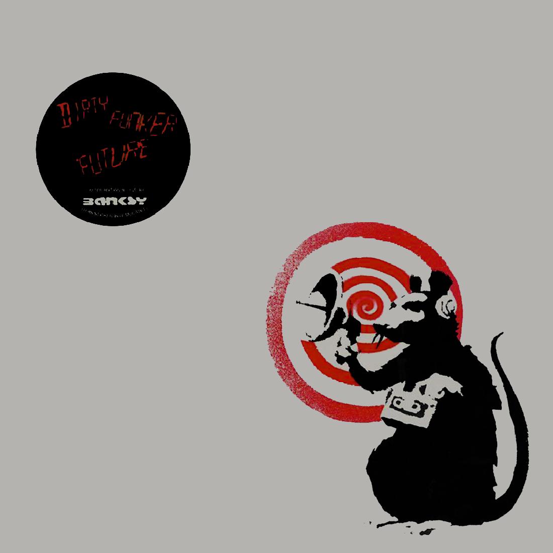 Dirty Funker Radar Rat BANKSY, After (1 of 2)