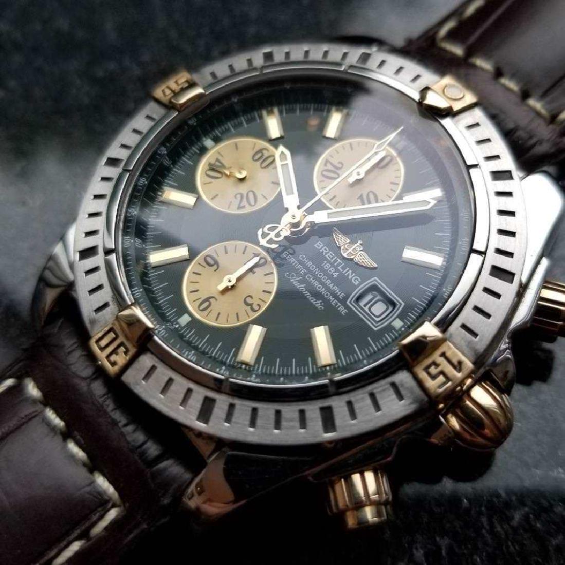 Breitling Cronomat Chronograph 44mm Mens 18k/SS B13356 (1 of 10)