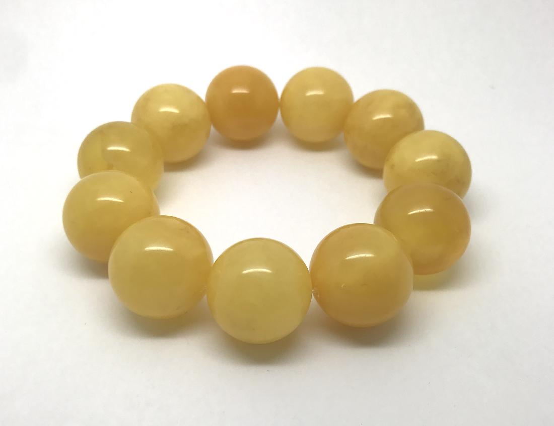 Baltic amber bracelet  beads ø19mm, 43.6 gr (1 of 7)