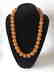 Old large art deco Baltic amber necklace beads