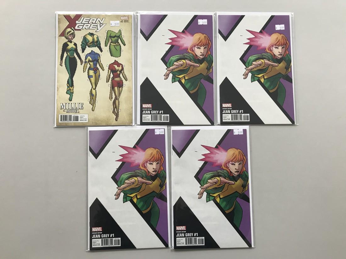 Lot of 5 Jean Grey (2017 Marvel) #1 with duplicates (1 of 2)