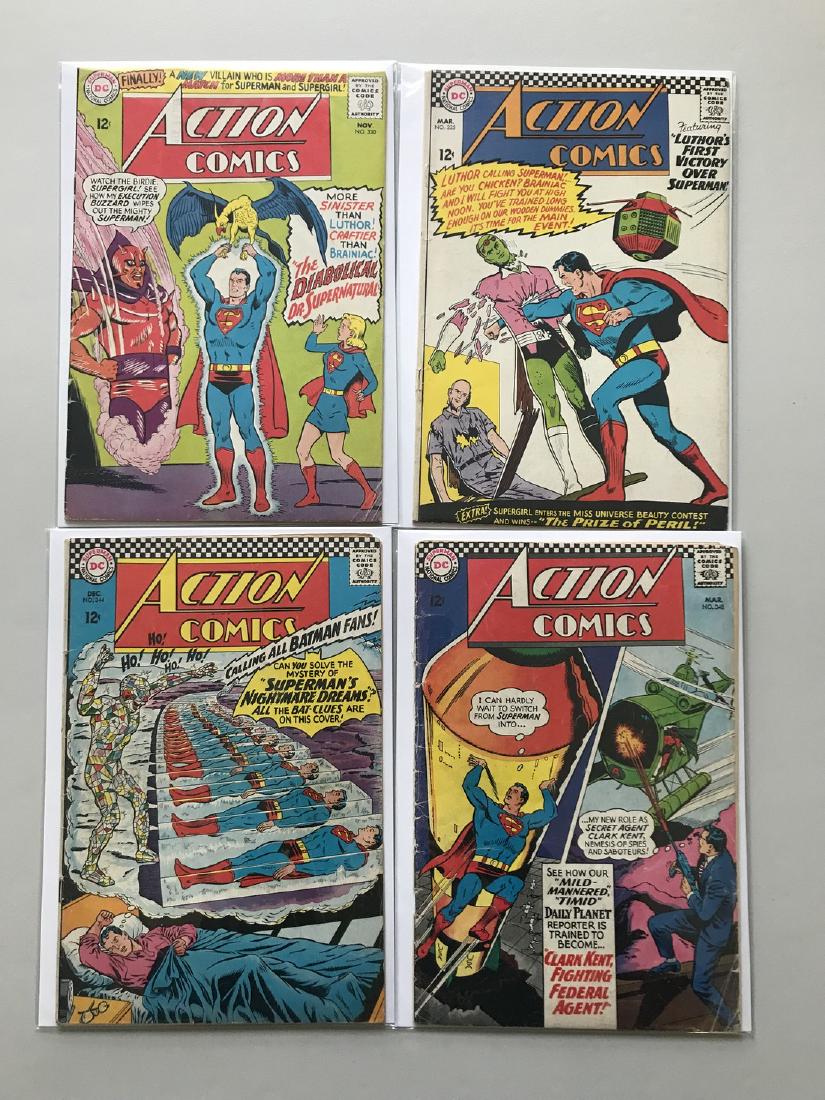 Lot of 4 Action Comics (1938 DC) #330 335 344 348 (1 of 2)