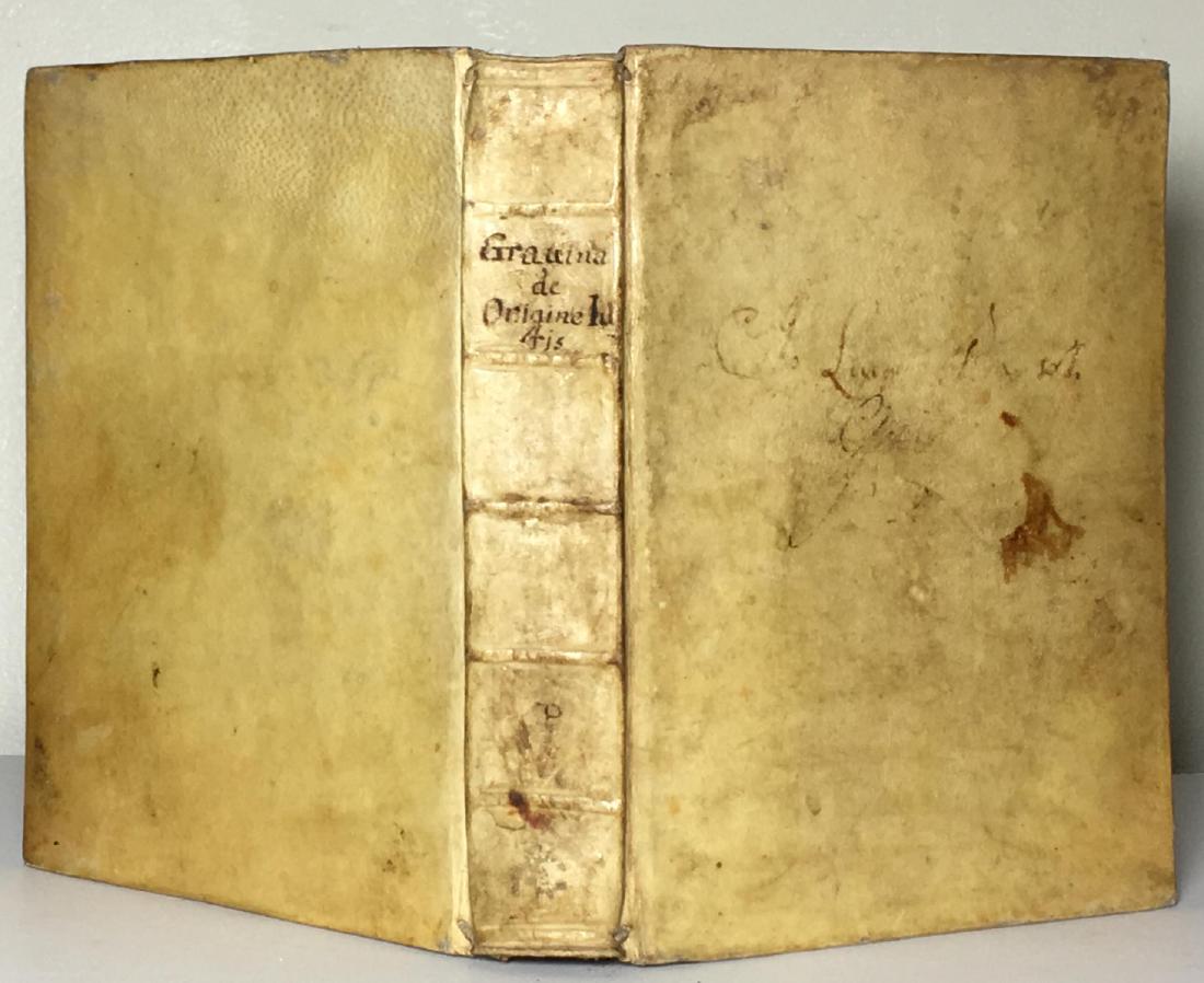 Originum Juris Civilis Fran Vincenzo Gravina: Title: Originum Juris Civilis Publisher: Felicis Mosca Publication Date: 1722 Binding: Hardcover Book Condition: Fair Dust Jacket Condition: No Jacket Edition: 1st Edition Author: Fran Vincenzo Gravin