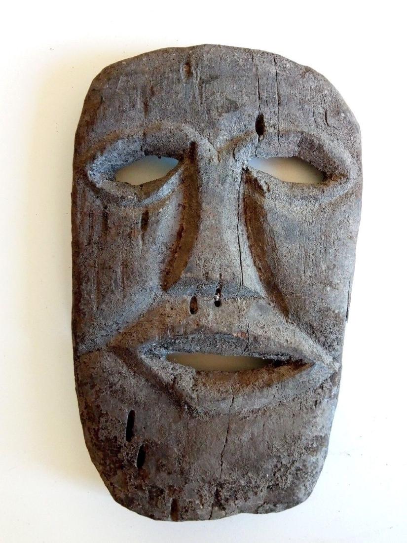 Small Atoni Mask Encrusted Patina West Timor Indonesia (1 of 8)