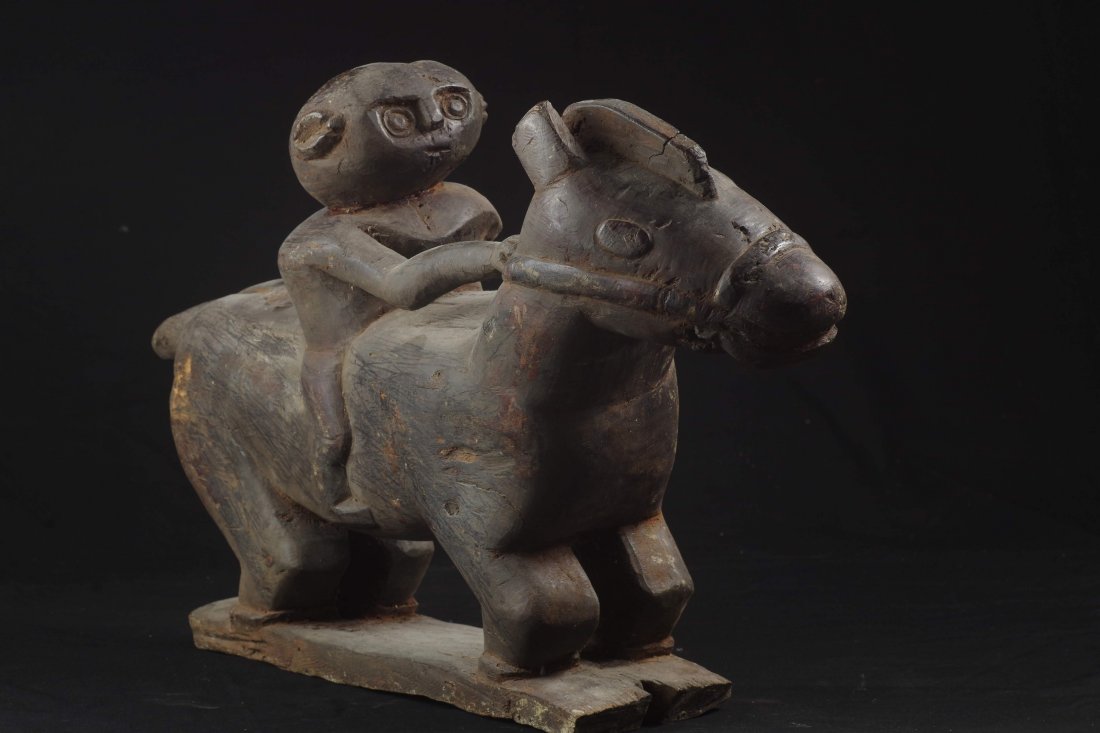 Massive Figure Horse & Rider Tribal Statue West Timor (1 of 11)