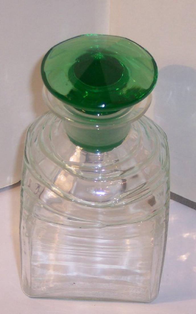 Steuben Crystal Glass Vanity Cosmetic Jar Bottle Green (1 of 6)