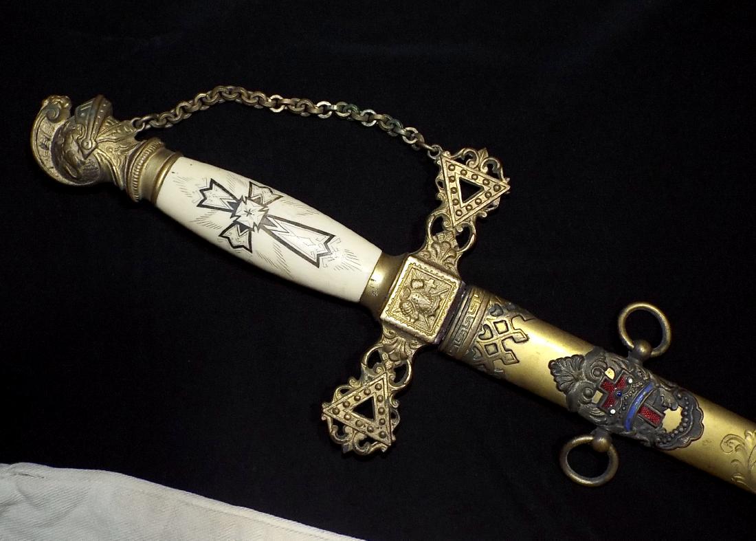 Antique Masonic Knights Templar Ceremonial Sword (1 of 7)