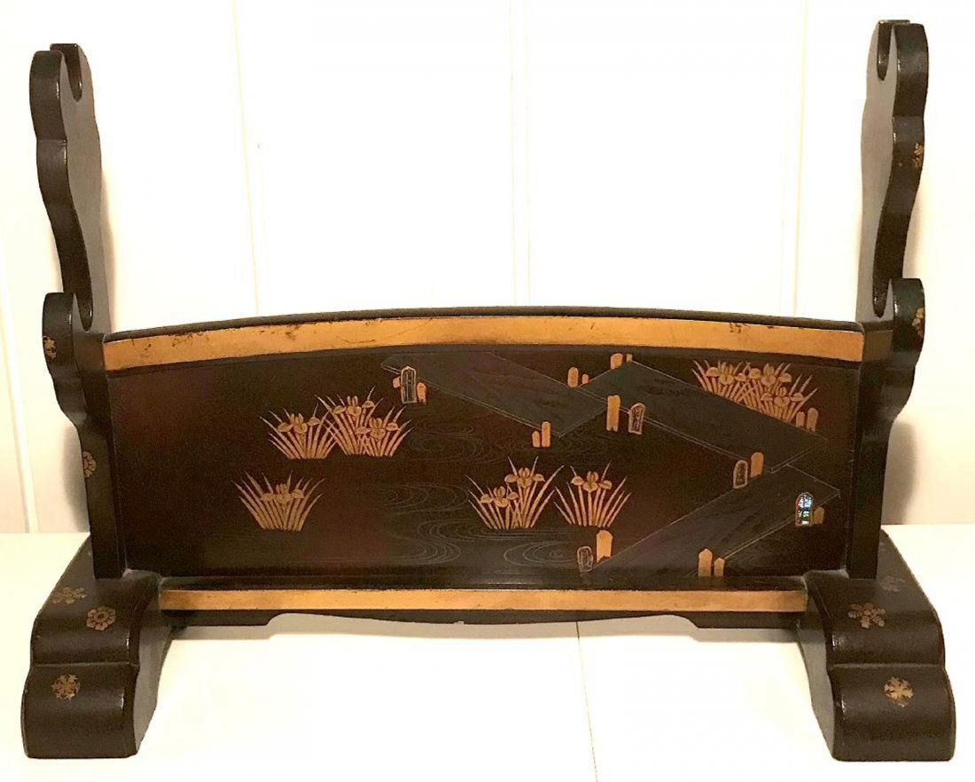 Japanese display rack for two swords (1 of 4)