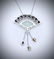 Sterling Silver Jade Garnet Citrine Peridot Necklace - 2
